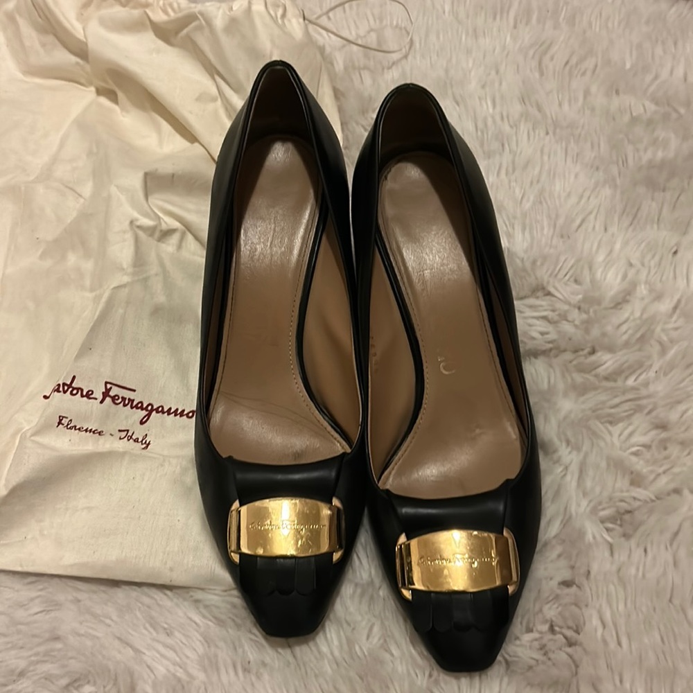 Salvatore Ferragamo black high heel